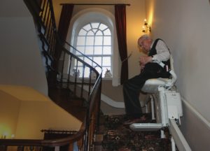 Stair lift at Parade House in Monmouth
