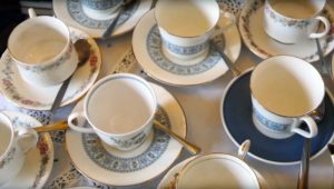 Teacups at Parade House in Monmouth